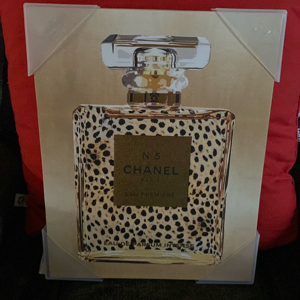 Chanel perfume bottle lux wall canvas art 11x14 picture